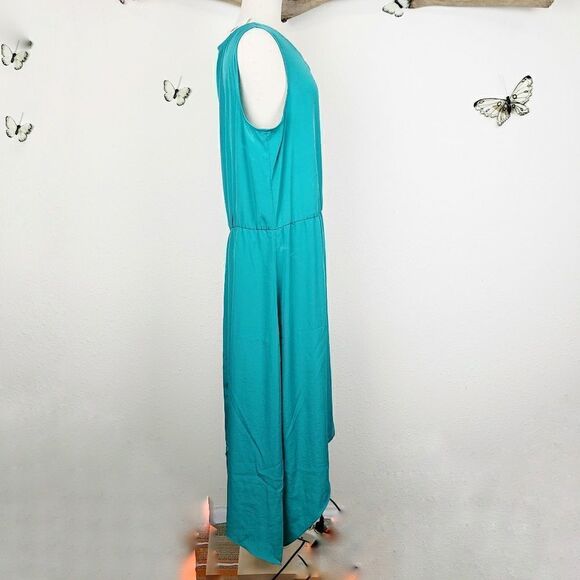 Cassandra turquoise hi-lo maxi dress - Picture 3 of 8